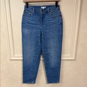 Eileen Fisher Petite Organic Cotton Tapered Ankle Jean